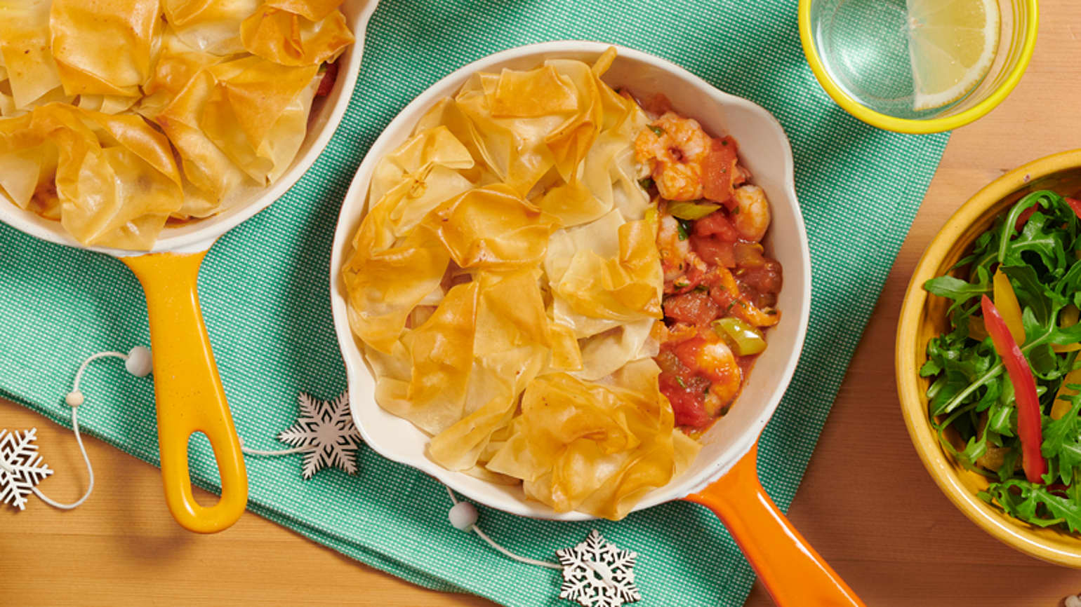 Salsa Seafood Filo Pies